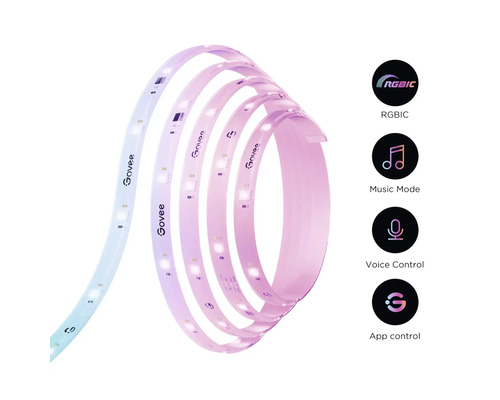 Govee LED-Streifen mit RGBIC, Musikmodus, Sprachsteuerung und App-Steuerung