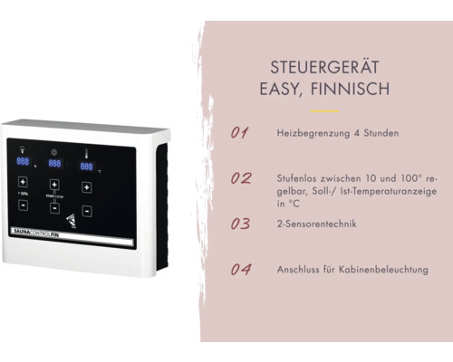 Finnische Sauna Steuerung mit digitalem Display zur Temperaturregelung