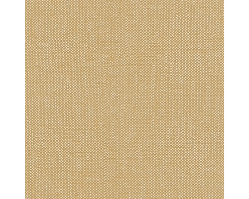 Nahaufnahme einer beigen Textiltapete mit feiner Struktur