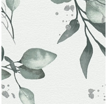 Vliestapete 39768-2 Pure Elegance Eukalyptus-Blätter weiß grün