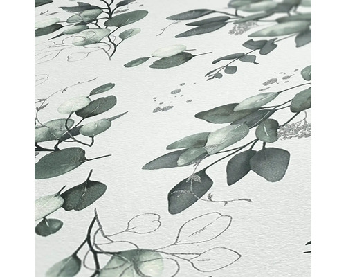 Dekorative Tapete mit Eukalyptuszweigen