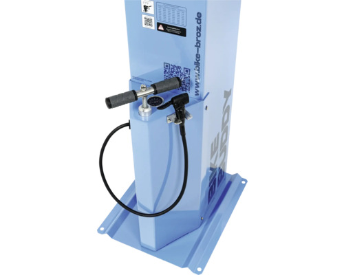 Fahrradluftpumpe zur Selbstbedienung