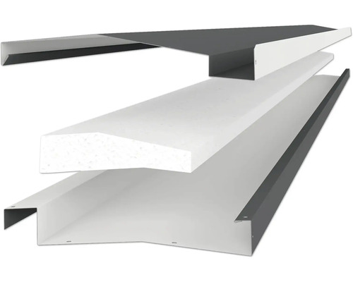 Dachrandprofilsystem mit Dämmung für eine Dachterrasse