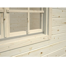 Gartenhaus Palmako Helena 15,1 m² inkl. Fußboden 514 x 524 cm dunkelgrau-anthrazit