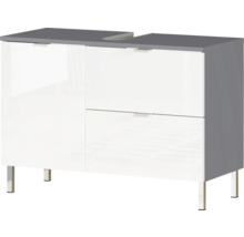 Waschbeckenunterschrank mit Schublade, Türen und Füßen