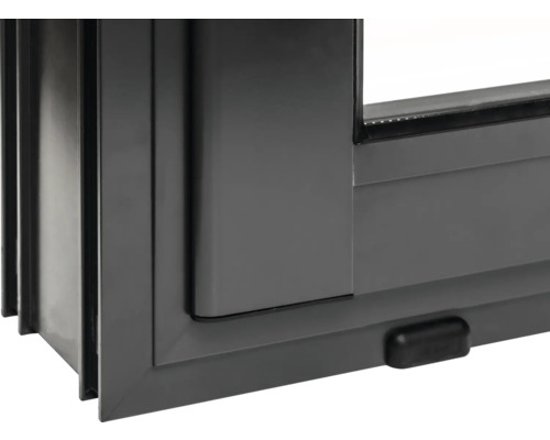 Detailansicht eines Kunststofffensters