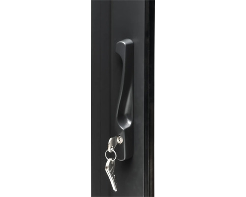 Schloss mit Schlüssel in einer Tür