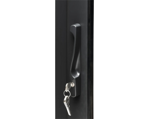 Schließfach mit Griff und Schlüssel