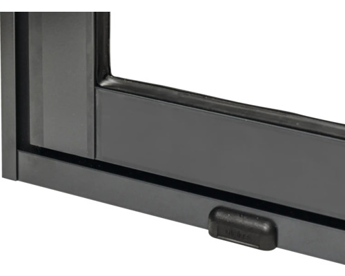 Detailansicht eines Fensters mit Rahmen