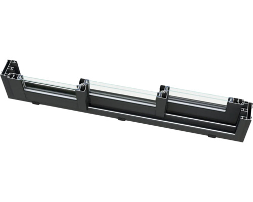 Fensterrahmenprofil aus Aluminium mit Glas