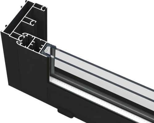 Detailansicht eines Fensterprofils