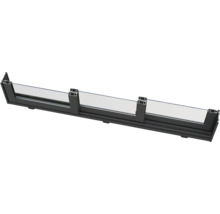 Querschnitt einer Fensterkonstruktion aus Aluminium und Glas