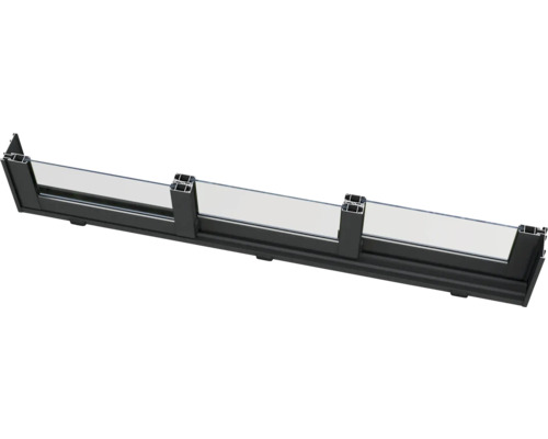 Glasgeländer mit Aluminiumrahmen