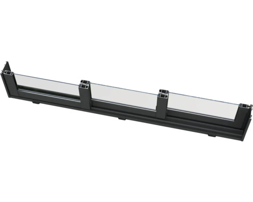 Fensterprofil aus Aluminium mit Glas