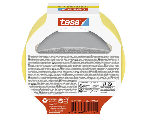 Tesa Malerband für scharfe Farbkanten, sechs Monate im Innenbereich und zwei Monate im Außenbereich rückstandsfrei entfernbar