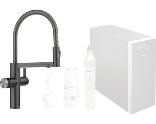 Blanco Küchenarmatur mit Sodaanlage, Filter und Flasche