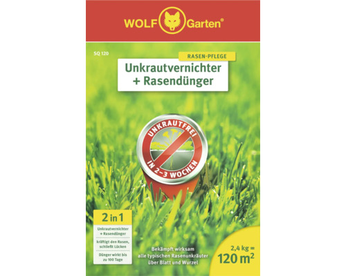 Wolf Garten Unkrautvernichter plus Rasendünger Packung
