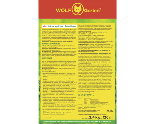 Wolf Garten 2-in-1 Unkrautvernichter plus Rasendünger Produktinformationen