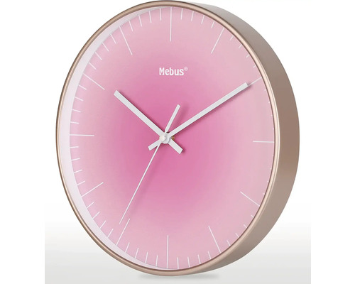Mebus Logo Wanduhr mit Anzeige