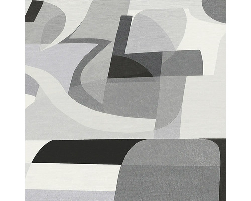 Abstraktes Kunstwerk mit geometrischen Formen in Grautönen