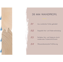 Saunahaus Karibu Sainburga 1 inkl. 9 kW Bio Ofen u.ext. Steuerung mit Vorraum und bronzierter Ganzglastüre