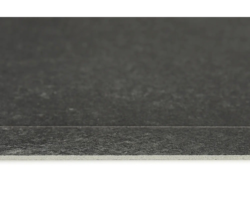 Nahaufnahme einer grauen Bodenfliese.