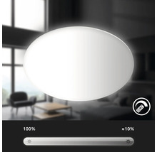LED Deckenleuchte dimmbar IP54 36W 3800 lm CCT 2700- 6500 K HxØ 5,5x35 cm Rowny weiß Backlight + Fernbedienung