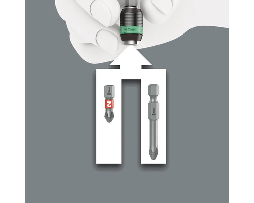 Wera Logo, Bithalter mit zwei Bits