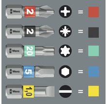 Wera Schrauberbit Set mit verschiedenen Profilen