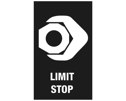 Symbol für Endanschlag