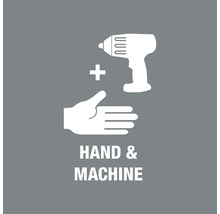 Symbol: Hand und Maschine