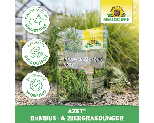 Packung Bambus- und Ziergrasdünger der Marke Neudorff
