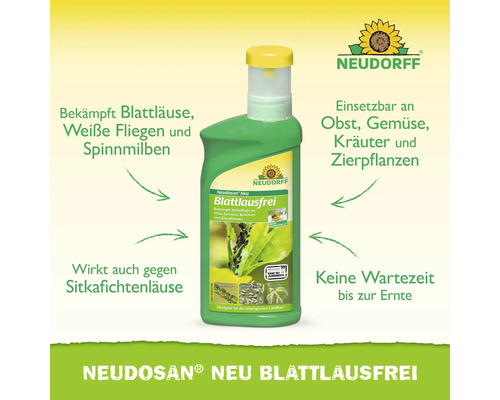 Neudosan Neu Blattlausfrei Schädlingsbekämpfungsmittel gegen Blattläuse, Weiße Fliegen und Spinnmilben