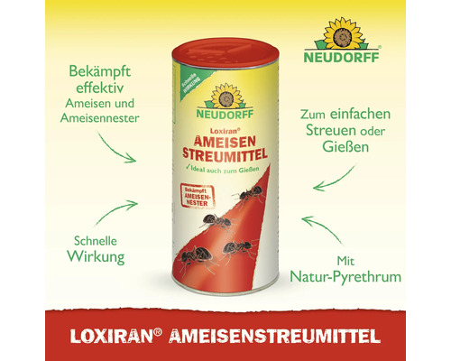 Neudorff Loxiran Ameisenstreumittel zur Bekämpfung von Ameisen und Ameisennestern