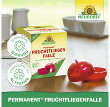 Neudorff Permanent Fruchtfliegenfalle mit zuverlässiger Wirkung und Nachfüllbarkeit
