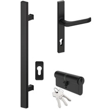 Haustür DW14a Kiefer RAL 7016 anthrazitgrau 1100x2100 mm DIN Links (nach innen öffnend)