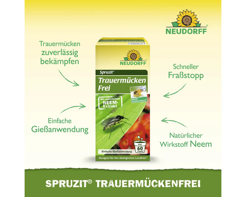 Neudorff Spruzit Trauermückenfrei zur Bekämpfung von Trauermücken mit natürlichem Neem Extrakt