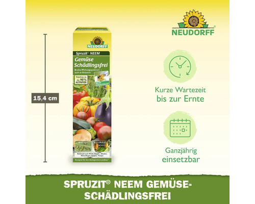 Neudorff Spruzit Neem Gemüse Schädlingsfrei, 15,4 cm Höhe