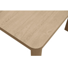 Detailansicht einer Tischplatte aus Holz