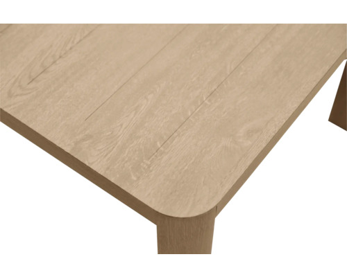 Detailansicht einer Tischplatte aus Holz