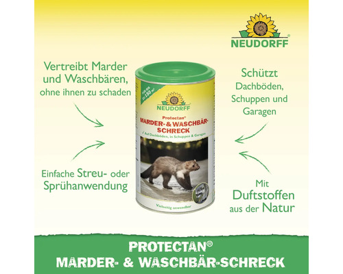 Neudorff Protectan Marder- und Waschbär-Schreck, Schutzmittel gegen Marder und Waschbären