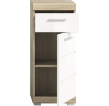 Beistellschrank mit Schublade, Tür und Regal
