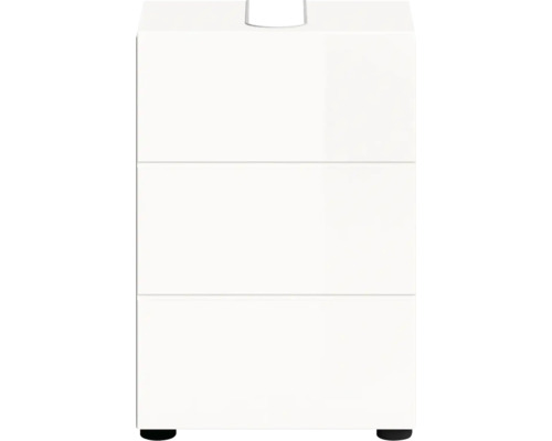 Weißer Kommode mit drei Schubladen