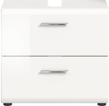Waschbeckenunterschrank mit zwei Schubladen und Griffen