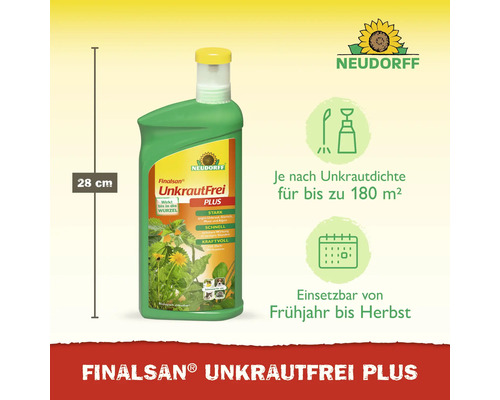 Finalsan Unkrautfrei Plus Unkrautvernichter, Flasche mit 28 cm Höhe