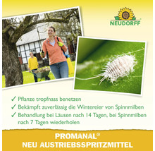 Anwendungsbeispiele für Promanal Neu Austriebsspritzmittel von Neudorff zur Schädlingsbekämpfung
