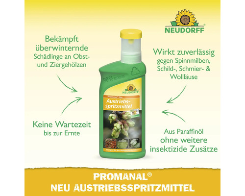 Neudorff Promanal Neu Austriebsspritzmittel zur Schädlingsbekämpfung an Obst- und Ziergehölzen