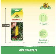 Neudorff Gelbtafeln zur Schädlingsbekämpfung, 23,5 cm hoch, geeignet für den ökologischen Landbau, 7 Stück