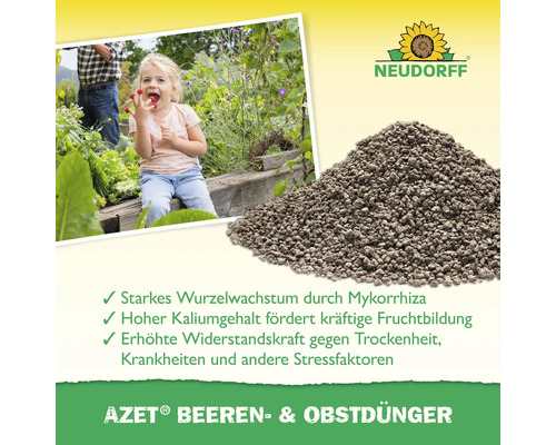 Neudorff Azet Beeren- und Obstdünger zur Förderung des Wurzelwachstums und der Fruchtbildung