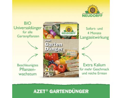Packung Azet Gartendünger für alle Gartenpflanzen